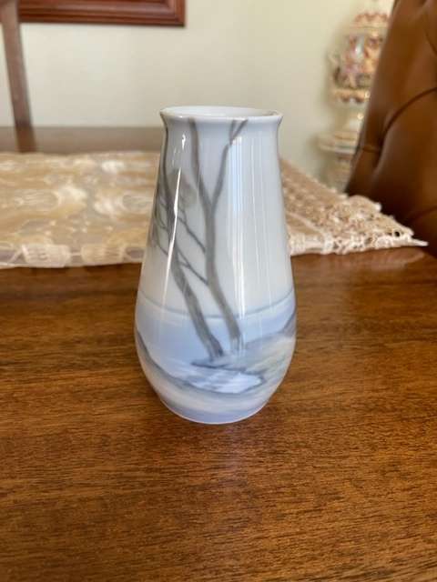 B&G Porcelain B&G 8677-256 Art Nouveau Vase 11.5 cm Trees at the seaside
