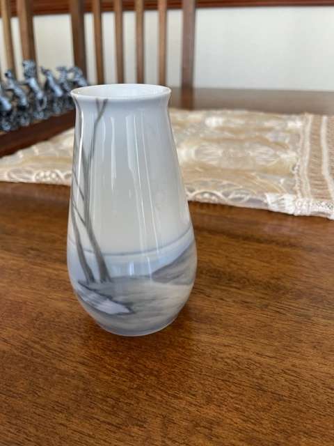 B&G Porcelain B&G 8677-256 Art Nouveau Vase 11.5 cm Trees at the seaside