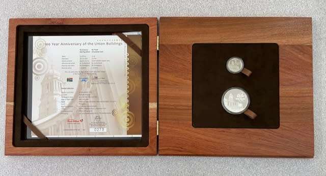 Lowest price - 2013 Union Building 100 Year Anniversary Sterling Silver R2 and R2 Proof Coin Set
