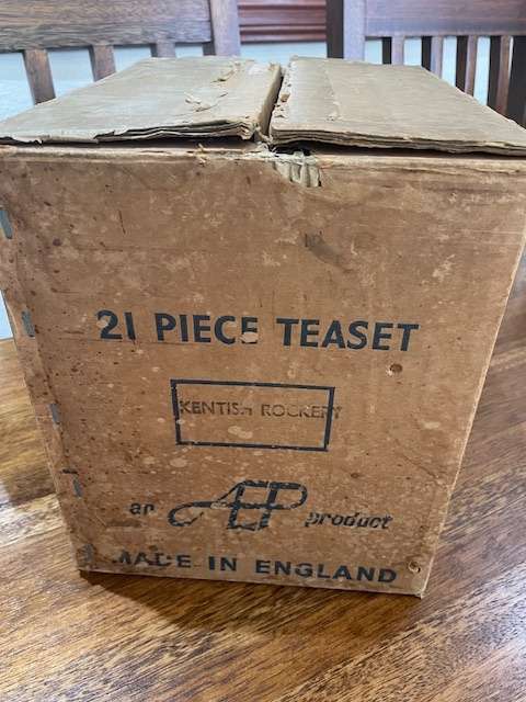 RARE, 21 piece Royal Albert Kentish Rockery set in original box