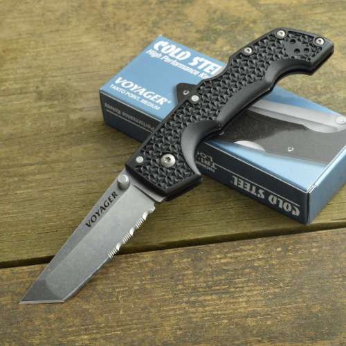 Cold Steel Voyager Tanto Point, Medium 50/50 Edge