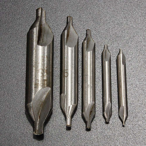 5pcs 60 Degree HSS Combined Center Drill