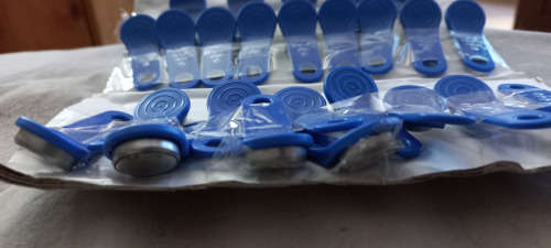 73 Dallas type 1-WIRE iButton Key DS1973+F5 BLUE R50 each x 50