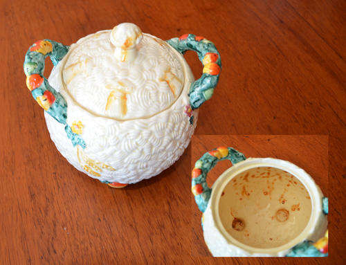 clarice cliff  bowl & lid