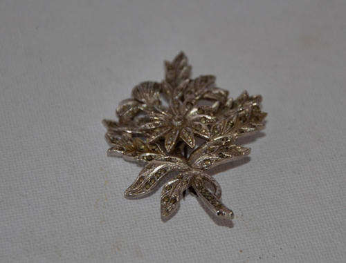vintage marcasite brooch
