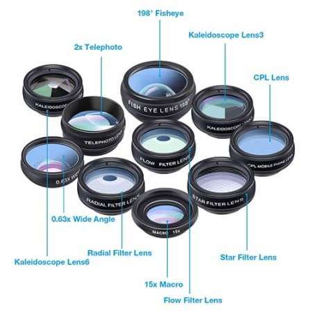 LGT 10 in 1 Mobile Photo Lens set