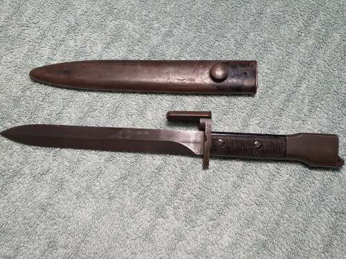 South African FN FAL / R1 Type A Bayonet with Scabbard