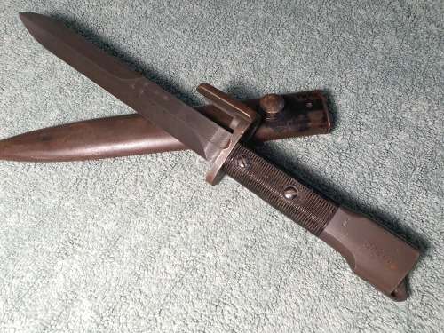 South African FN FAL / R1 Type A Bayonet with Scabbard