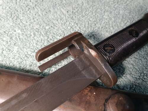 South African FN FAL / R1 Type A Bayonet with Scabbard