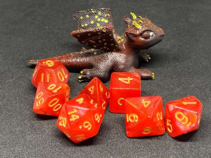 Dungeons & Dragons Dice set and Dice Guardian
