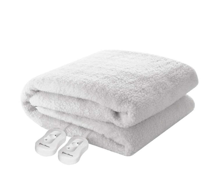 Pure Pleasure Queen Fullfit Sherpa Fleece Extra Length Electric Blanket