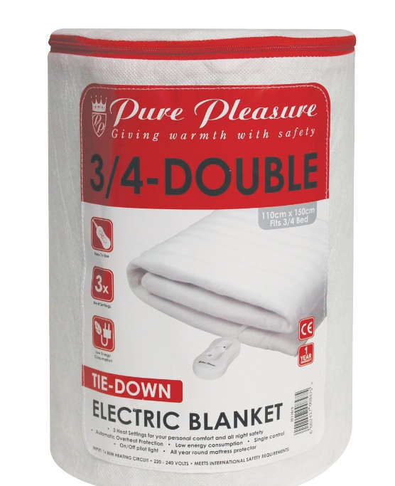 3/4 Electric Blanket Pure Pleasure