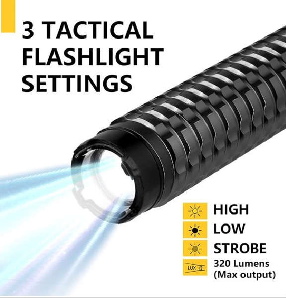 1109 Baton stun gun Flashlight