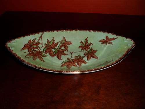 ART DECO MALING LUSTRE WARE GOLDEN SPRAY PATTERN BOWL
