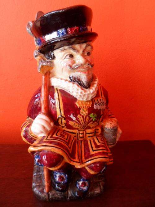 BURLEIGH CHARACTER JUG BEEFEATER YEOMAN IMPRESSED E T BAILEY 1941