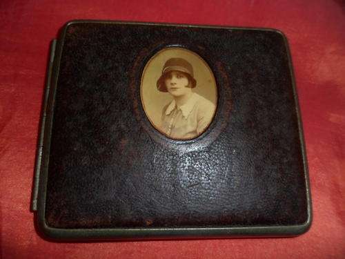 ART DECO LEATHER CIGARETTE CASE