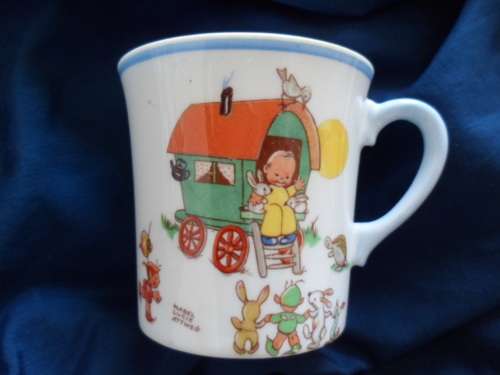 SCARCE AND HIGHLY COLLECTABLE MABEL LUCIE ATTWELL CARAVAN MUG