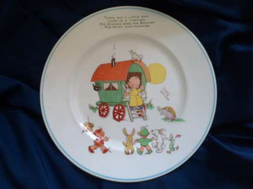 SCARCE AND HIGHLY COLLECTABLE MABEL LUCIE ATTWELL CARAVAN PLATE