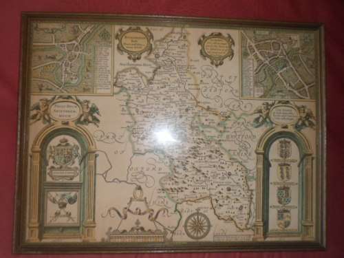 VINTAGE MAP OF BUCKINGHAMSHIRE