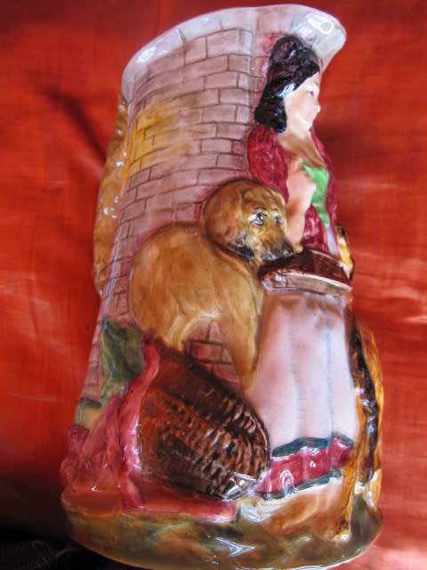VINTAGE BURLEIGH WARE JUG `OLD FEEDING TIME`