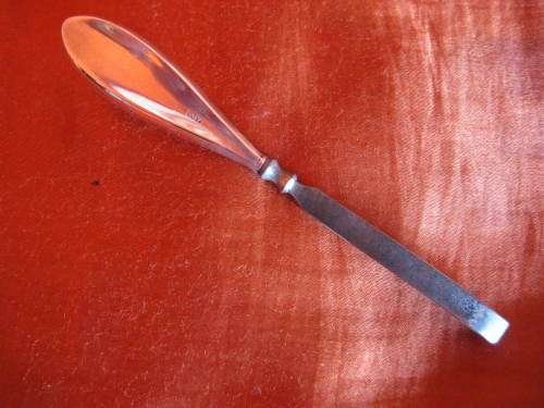 FOUR PIECE SILVER HANDLED MANICURE SET