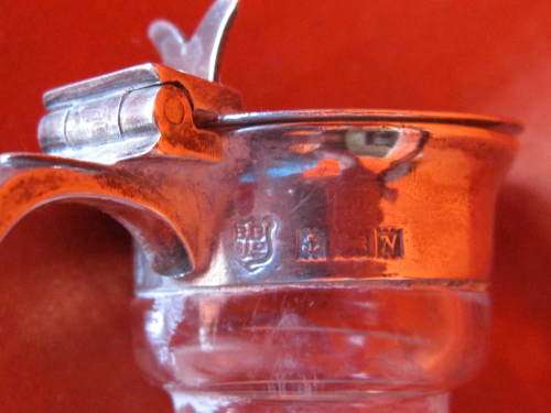 SMALL SILVER LIDDED WHISKEY NOGGIN