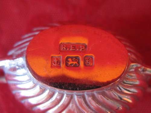 HALLMARKED MINIATURE TEA SET ON TRAY