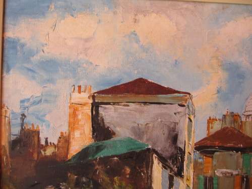 Parisienne Street Scene Painting by Jean Cordet