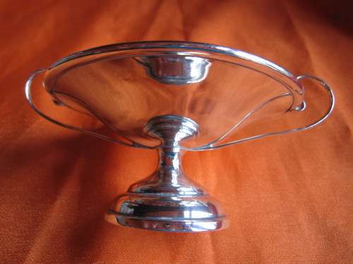 ARTS AND CRAFTS SILVER TAZZA