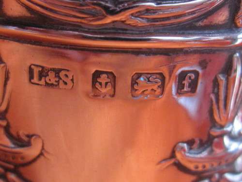ART NOUVEAU CHRISTENING MUG