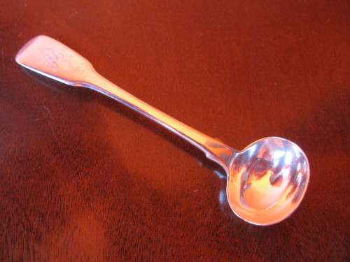 HALLMARKED SILVER MUSTARD SPOON