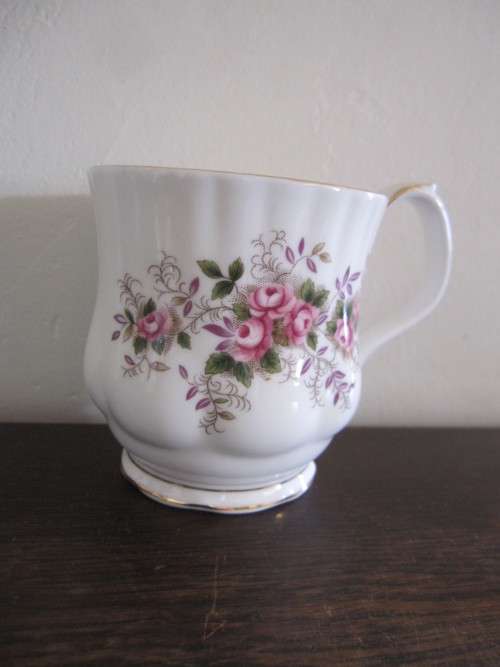 THREE ROYAL ALBERT LAVENDER ROSE COFFEE CUPS