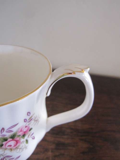 THREE ROYAL ALBERT LAVENDER ROSE COFFEE CUPS