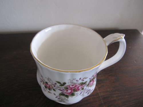 THREE ROYAL ALBERT LAVENDER ROSE COFFEE CUPS