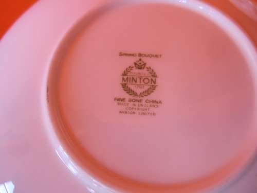 6 MINTON SPRING BOQUET TEACUPS AND SAUCERS