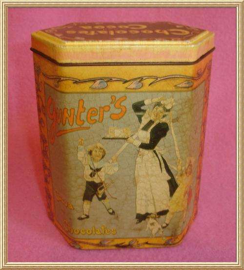 Vintage Gunter's Cocoa and Chocolates Tin from Blisful