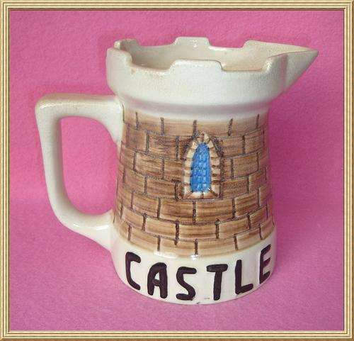 Large Drostdy Ware " Castle Beer " Pottery Jug from Blisful