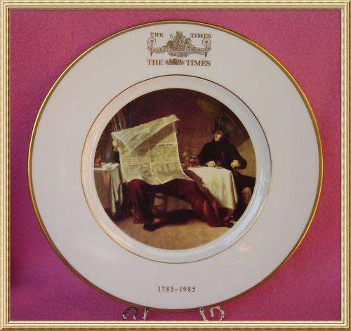 Wedgwood Limited Edition " The Times " Newspaper Plate from Blisful