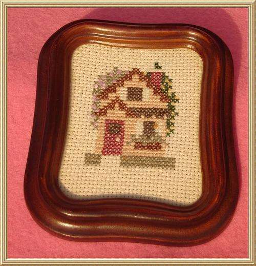 British made Needlepoint " Cottage " Frame from Blisful