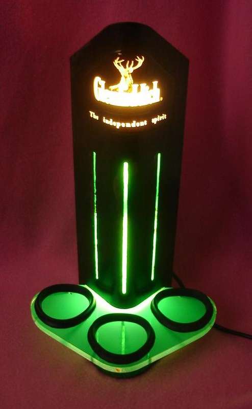 Advertising - Glenfiddich - " Light " 3 x Bottle Holder / Stand from Blisful