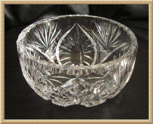 Pressed & Cut Crystal Bowl