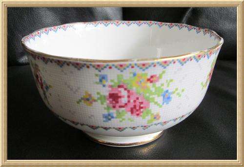 Royal Albert " Petit Point " Footed Sugar Bowl from Blisful