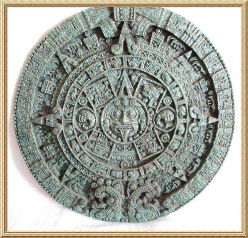 Aztec / Mayan Solar Calendar Wall Plaque from Blisful