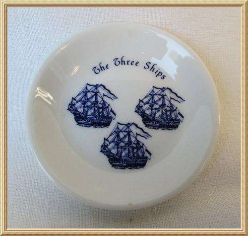 Mini " The Three Ships " plate from Blisful