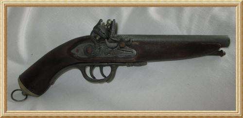 Vintage Flintlock Double Barrel Pistol from Blisful