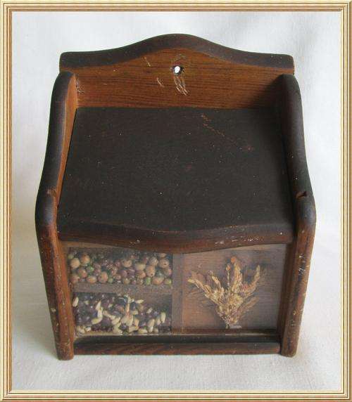Vintage Wooden Salt Box from Blisful