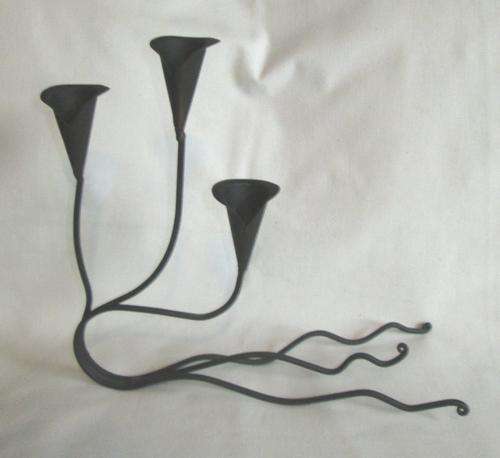 Vintage Metal Lily Candle Holder from Blisful