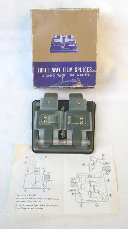 Vintage Boxed Three Way Film Splicer from Blisful