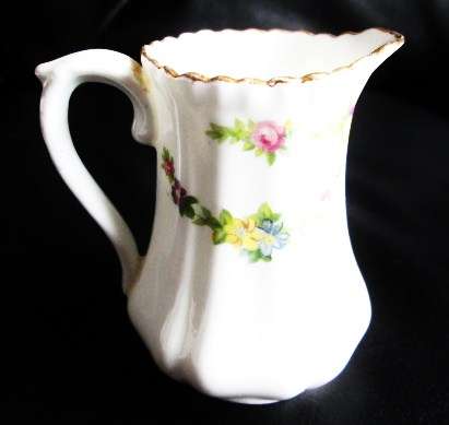 Vintage English Pink Rose Milk Jug from Blisful