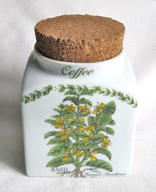 Wiesenthal 'Herb Garden' Basil Coffee Jar from Blisful